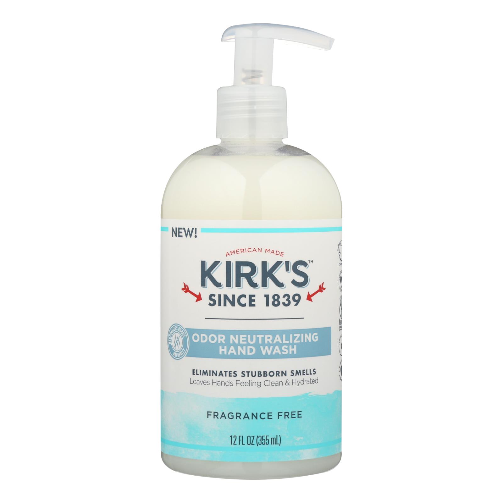 Kirk's Natural - Hand Soap Fragrance Free - 12 Fz - Organic Health and ...