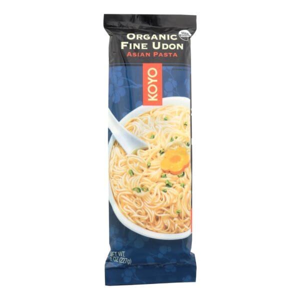 Koyo Organic Fine Udon Noodles - Case of 12 - 8 OZ - Image 3