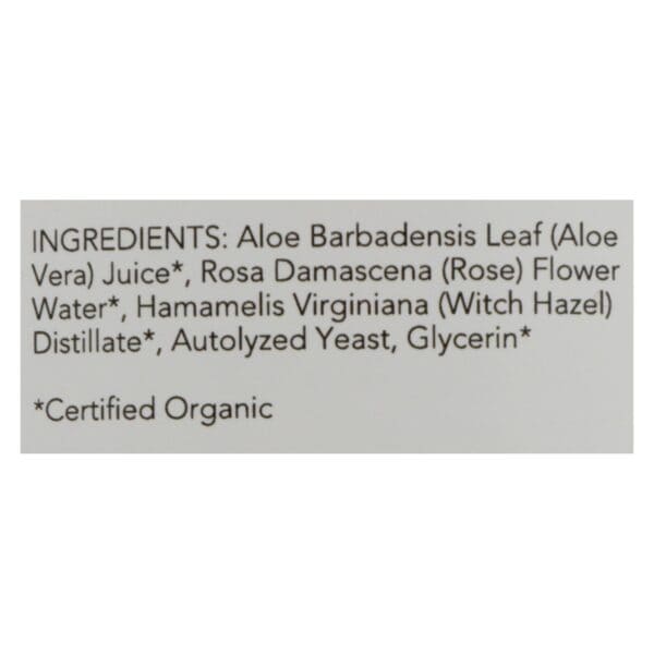 Nourish Organic Face Toner - Refreshing and Balancing - Rosewater and Witch Hazel - 3 oz - Image 2