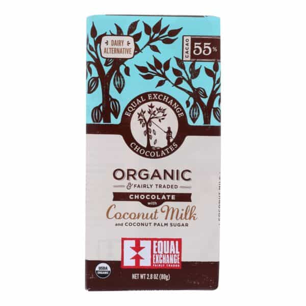Equal Exchange - Bar Dark Chocolate Coconut - Case of 12 - 2.8 OZ - Image 2