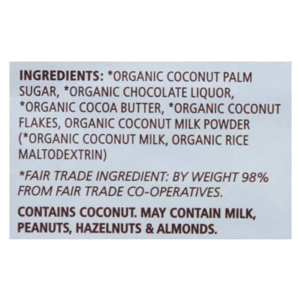 Equal Exchange - Bar Dark Chocolate Coconut - Case of 12 - 2.8 OZ - Image 3