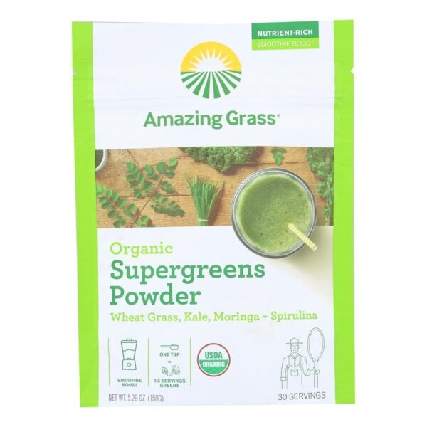 Amazing Grass - Supergreens Powder Og2 - EA of 1-5.29 OZ - Image 3