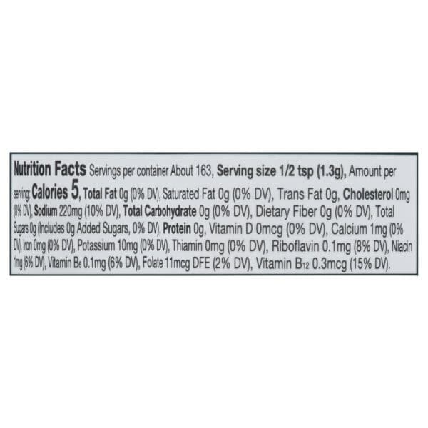 Frontier Natural Products Coop - Yst Prem Nutrnl Slt&vngr - 1 Each-7.51 OZ - Image 3
