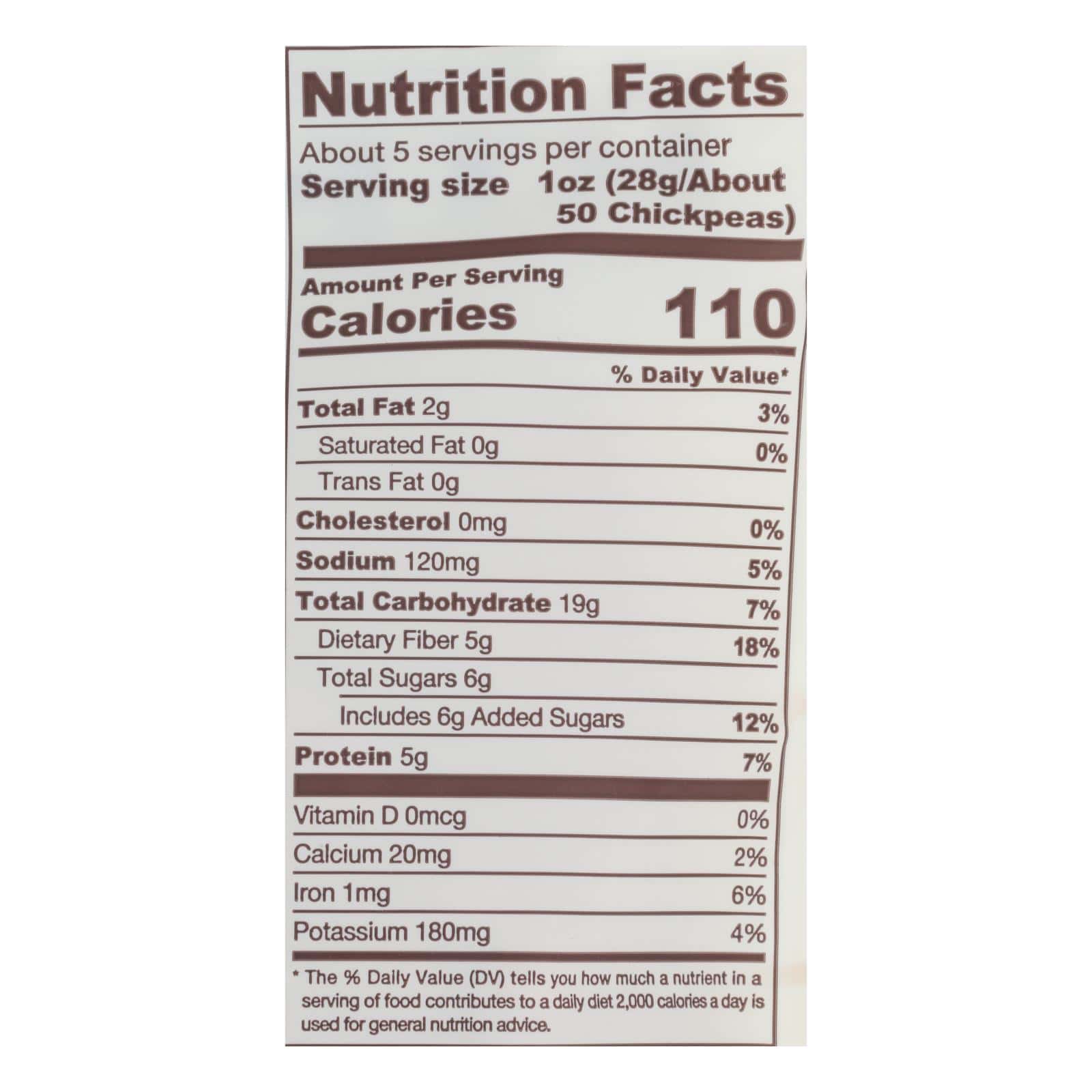 Biena Chickpea Snacks - Honey Roasted - Case of 8 - 5 oz. - Image 3