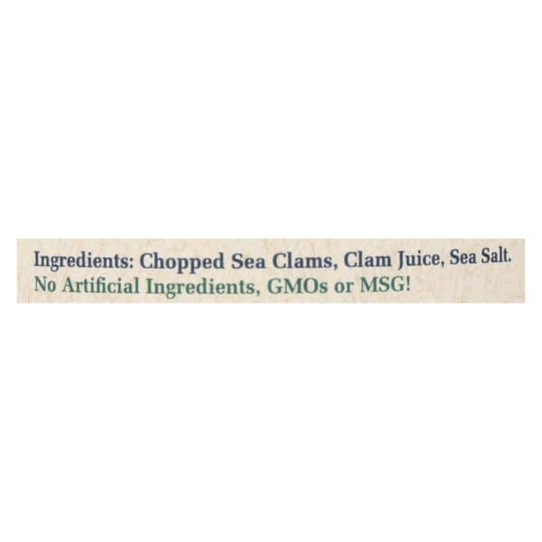 Bar Harbor - Chopped Clams - Case of 12 - 6.5 oz. - Image 3