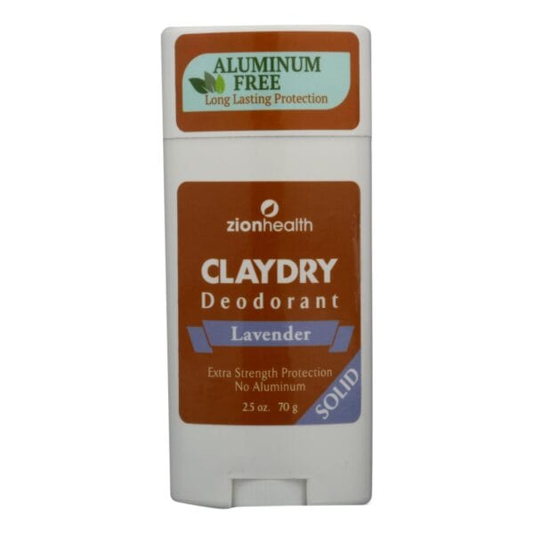 Zion Health Adama Minerals Clay Deodorant Lavender - 2.5 oz - Image 2