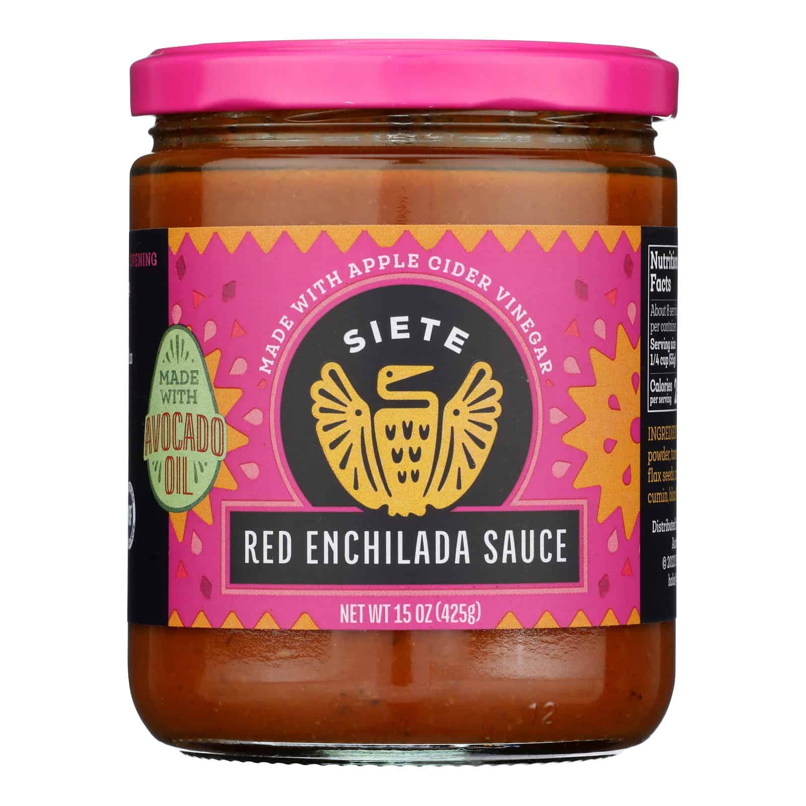 Siete - Sauce Red Enchilada - Case of 6-16 OZ