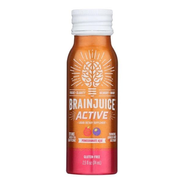 Brain Juice - Pre Wkt Sht Pom Acai Actv - Case of 12 - 2.5 OZ