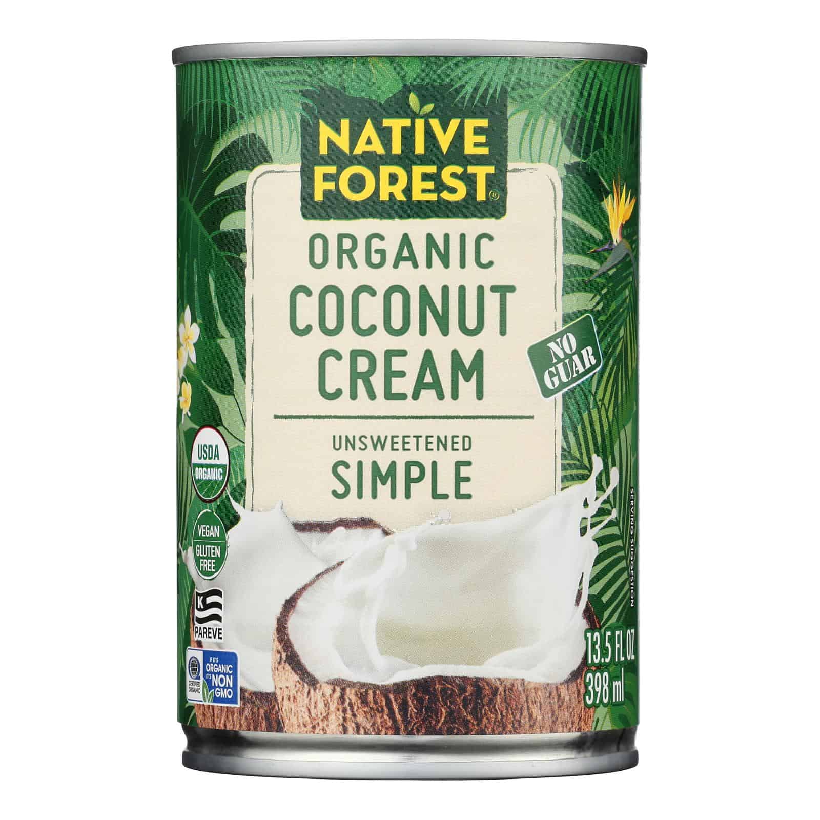 Native Forest - Coconut Cream Organic Simple Unsweetened - Case of 12-13.5 Fluid Ounces