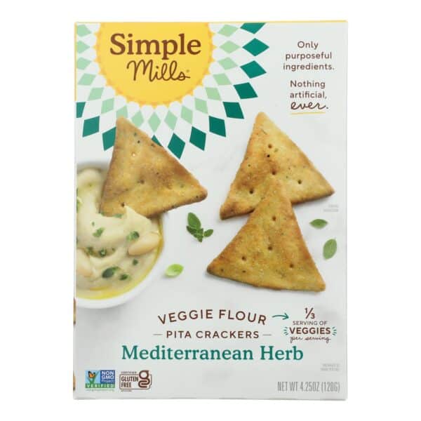 Simple Mills - Cracker Pita Medit Herb - Case of 6-4.25 OZ - Image 2