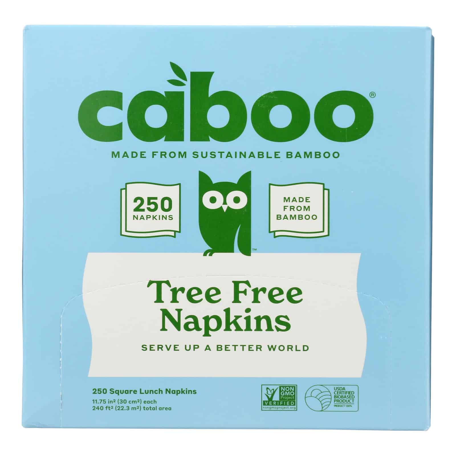 Caboo Bamboo And Sugarcane Paper Napkins - Case of 16 - 1 PK