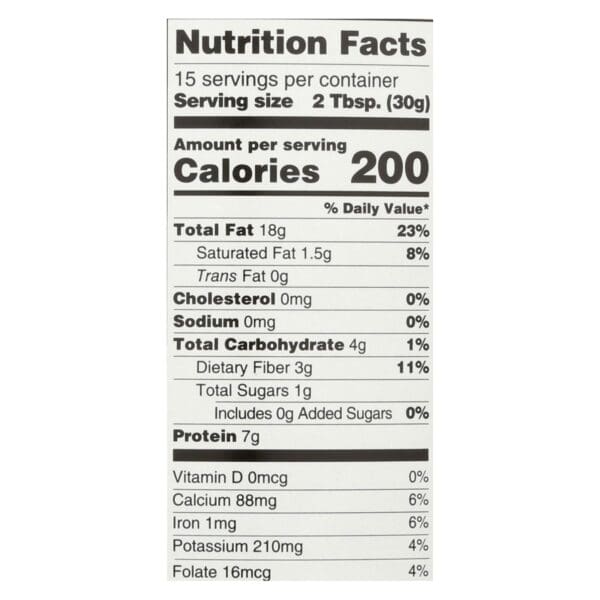 Woodstock Unsalted Non-GMO Smooth Dry Roasted Almond Butter - Case of 12 - 16 OZ - Image 2