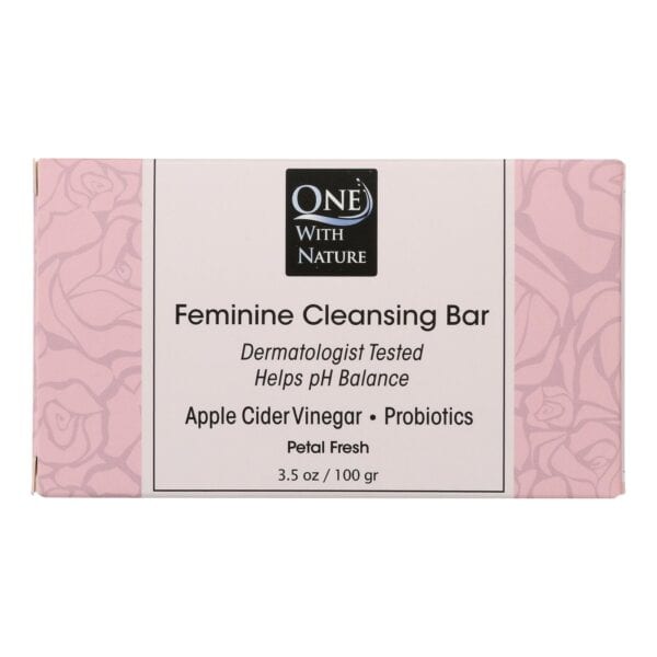 One With Nature - Soap Feminine Petal Fresh - Case of 3-3.5 OZ - Image 2