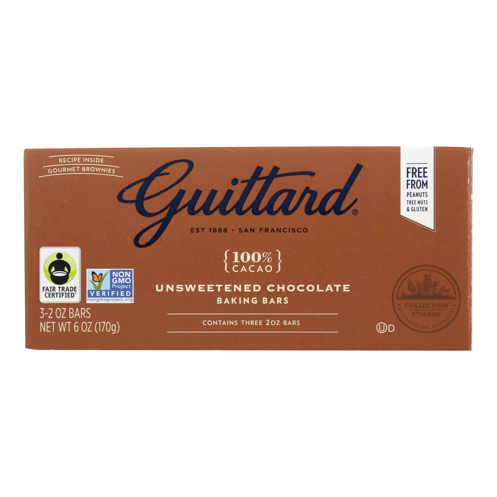 Guittard Chocolate Baking - Unsweetened - Case of 12 - 2 oz. - Image 3
