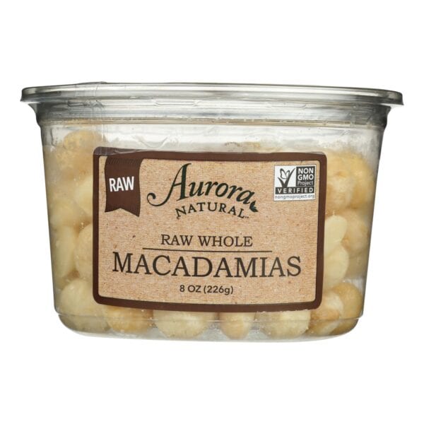 Aurora Natural Products - Raw Whole Macadamias - Case of 12 - 8 oz. - Image 3