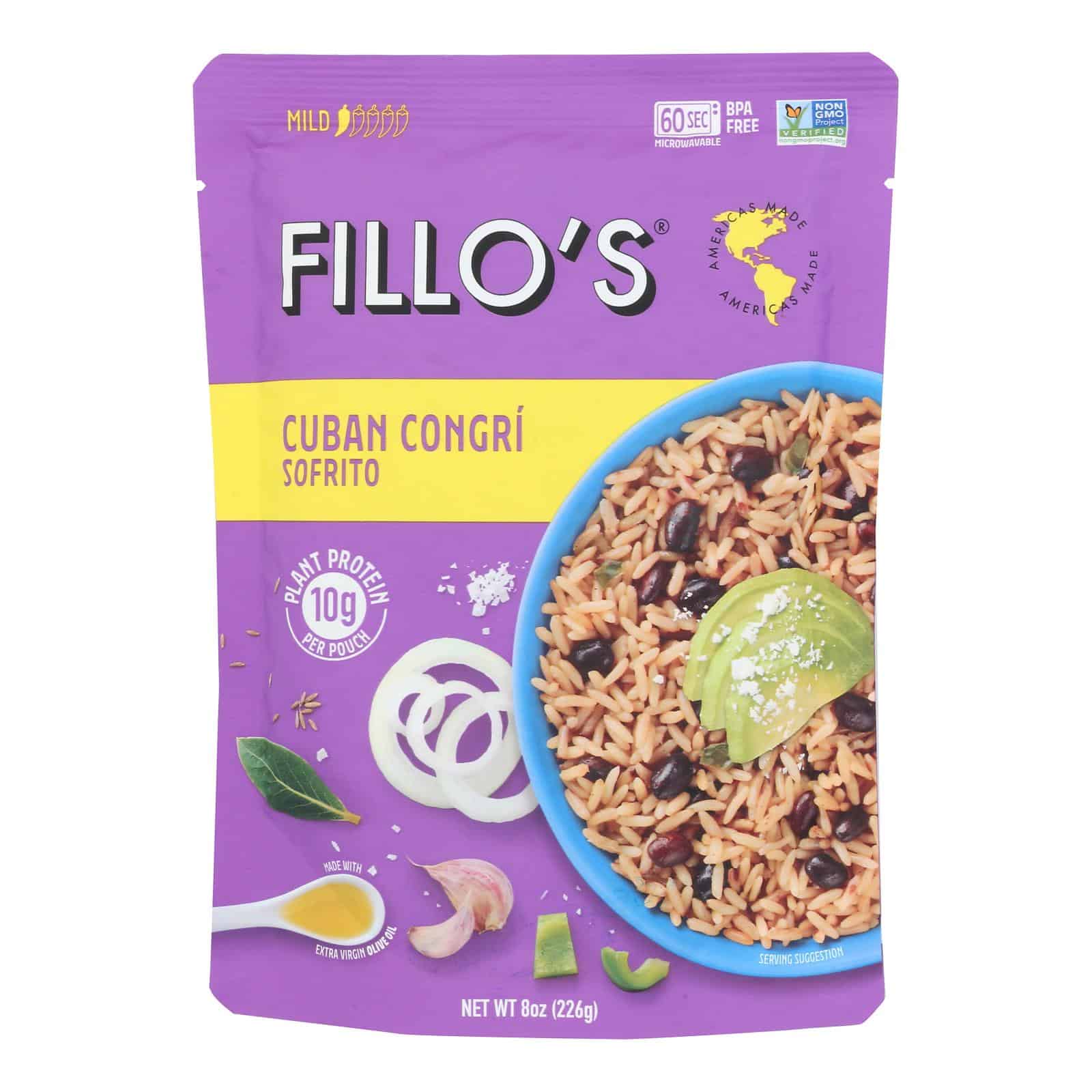 Fillo's - Congri Rice/beans Cuban - Case of 6-8 OZ