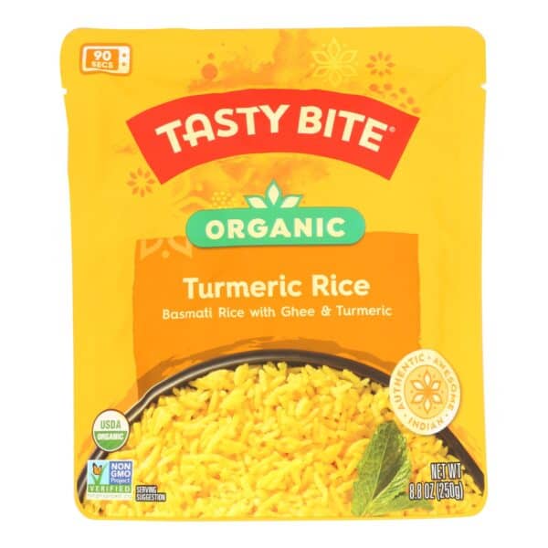 Tasty Bite - Rice Turmeric - Case of 6-8.8 OZ