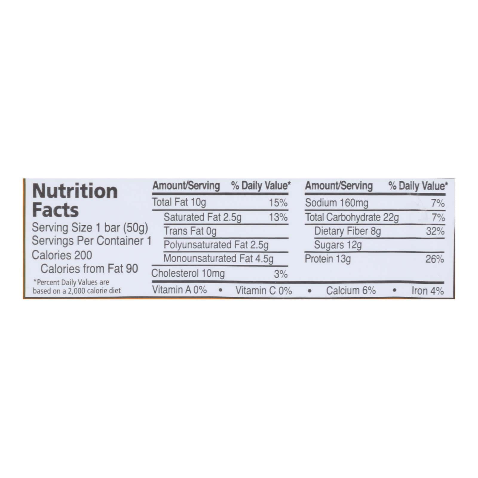Zing Bars - Nutrition Bar - Chocolate Peanut Butter - 1.76 oz Bars - Case of 12 - Image 2