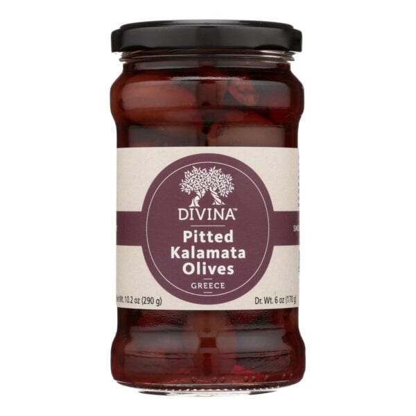 Divina - Organic Pitted Kalamata Olives - Case of 6 - 6 oz. - Image 2