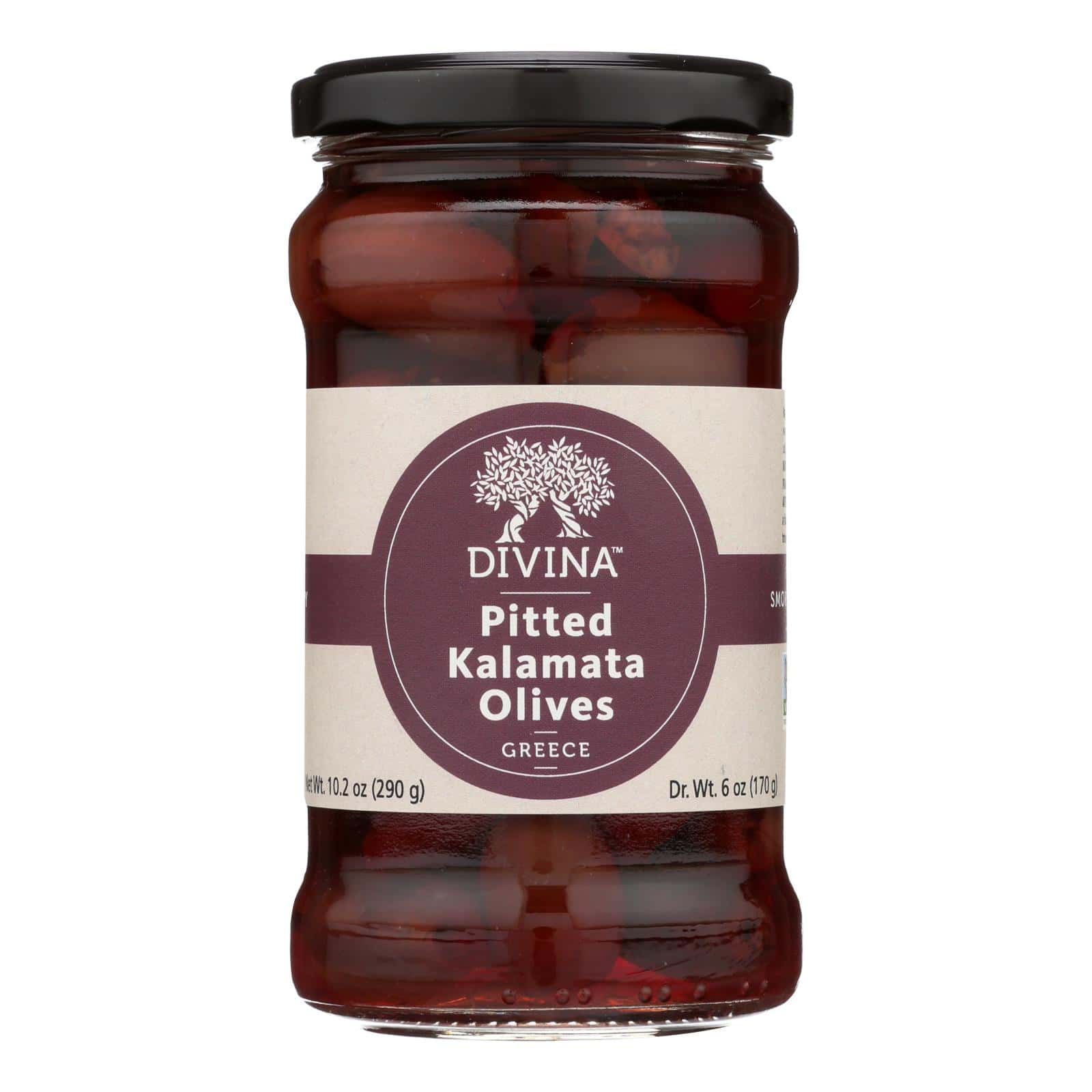 Divina - Organic Pitted Kalamata Olives - Case of 6 - 6 oz. - Image 2