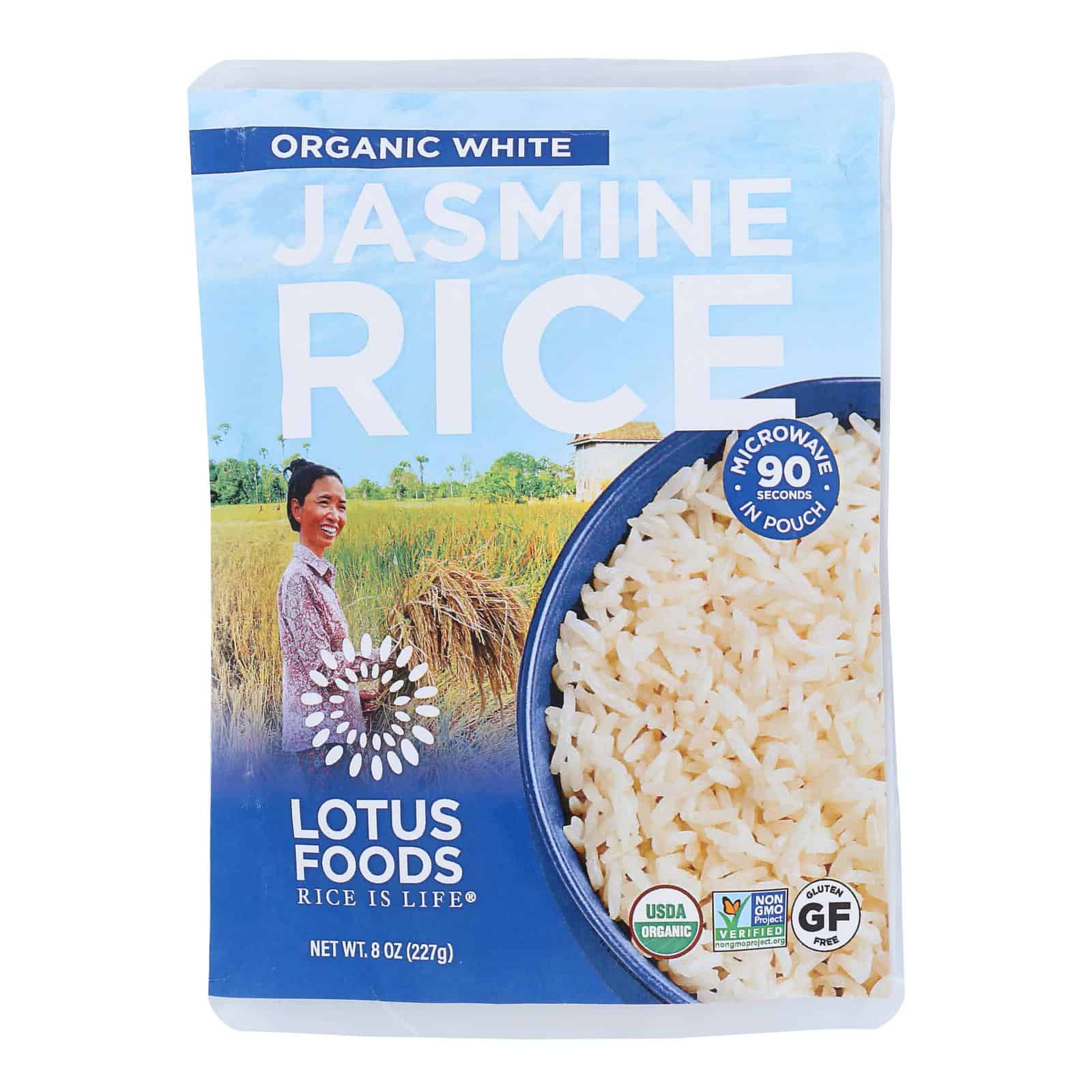 Lotus Foods - Rice White Jas Pouch - Case of 6-8 OZ - Image 3