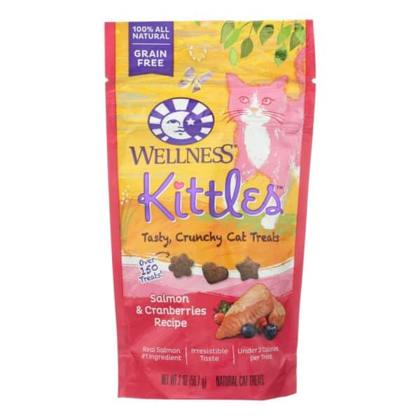 Wellness Pet Products - Cat Treat Kittles Slm&crn - Case of 14 - 2 OZ - Image 2