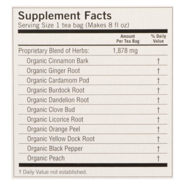 Yogi Detox - Peach - Case of 6 - 16 Bags - Image 2