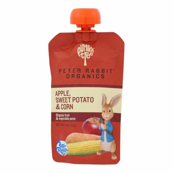 Peter Rabbit Organics Veggie Snacks - Sweet Potato Corn and Apple - Case of 10 - 4.4 oz. - Image 3