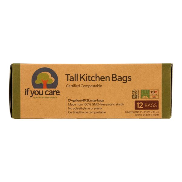 If You Care Trash Bags - Certified Compostable - Case of 12 - 12 Count - Image 2
