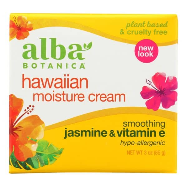 Alba Botanica - Hawaiian Moisture Cream Jasmine and Vitamin E - 3 oz - Image 2