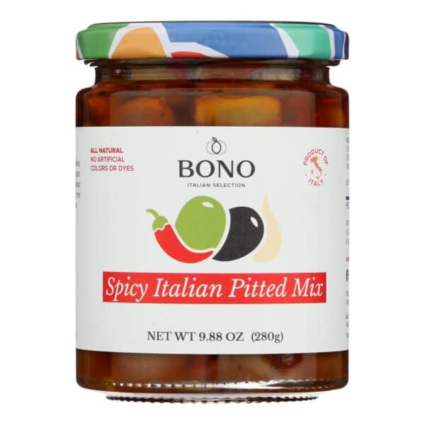 Bono - Olive Mix Spicy Itln Pittd - Case of 6-9.88 OZ