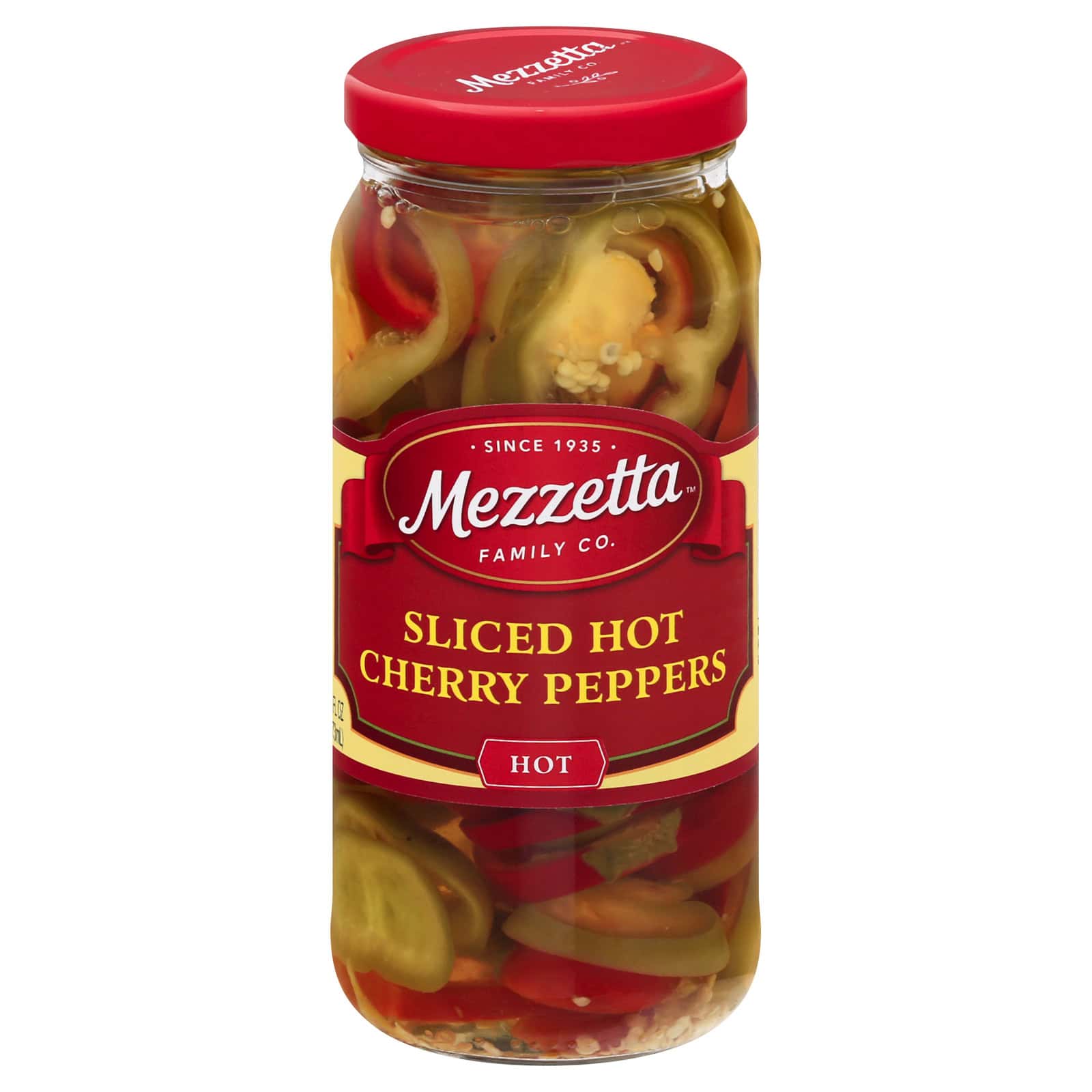 Mezzetta Peppers - Hot Cherry - Sliced - Case of 6 - 16 oz - Image 2