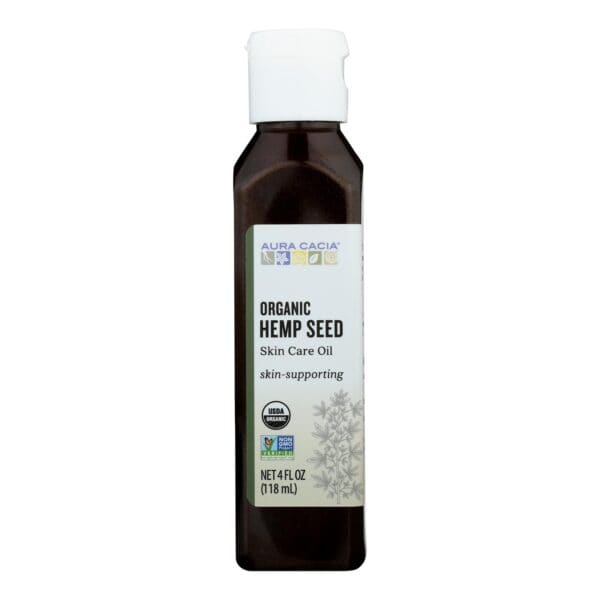 Aura Cacia - Body Oil - Hemp Seed - Case of 1 - 4 fl oz.