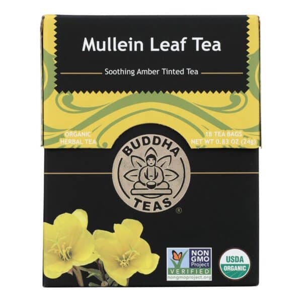 Buddha Teas - Tea Organic Mullein Leaf - Case of 6 - 18 BAG - Image 3