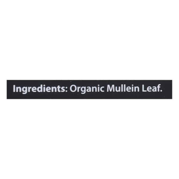 Buddha Teas - Tea Organic Mullein Leaf - Case of 6 - 18 BAG