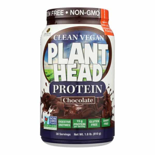 Genceutic Naturals Plant Head Protein - Chocolate - 1.7 lb - Image 2