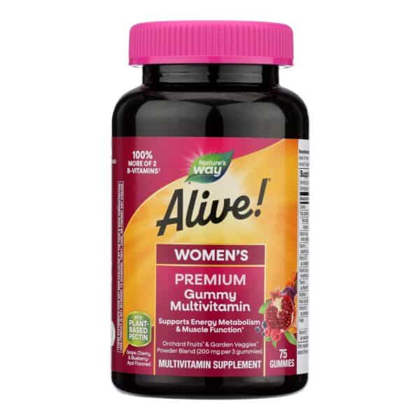 Nature's Way - Alive! Women's Multi-Vitamin Gummies - 75 Gummies - Image 2