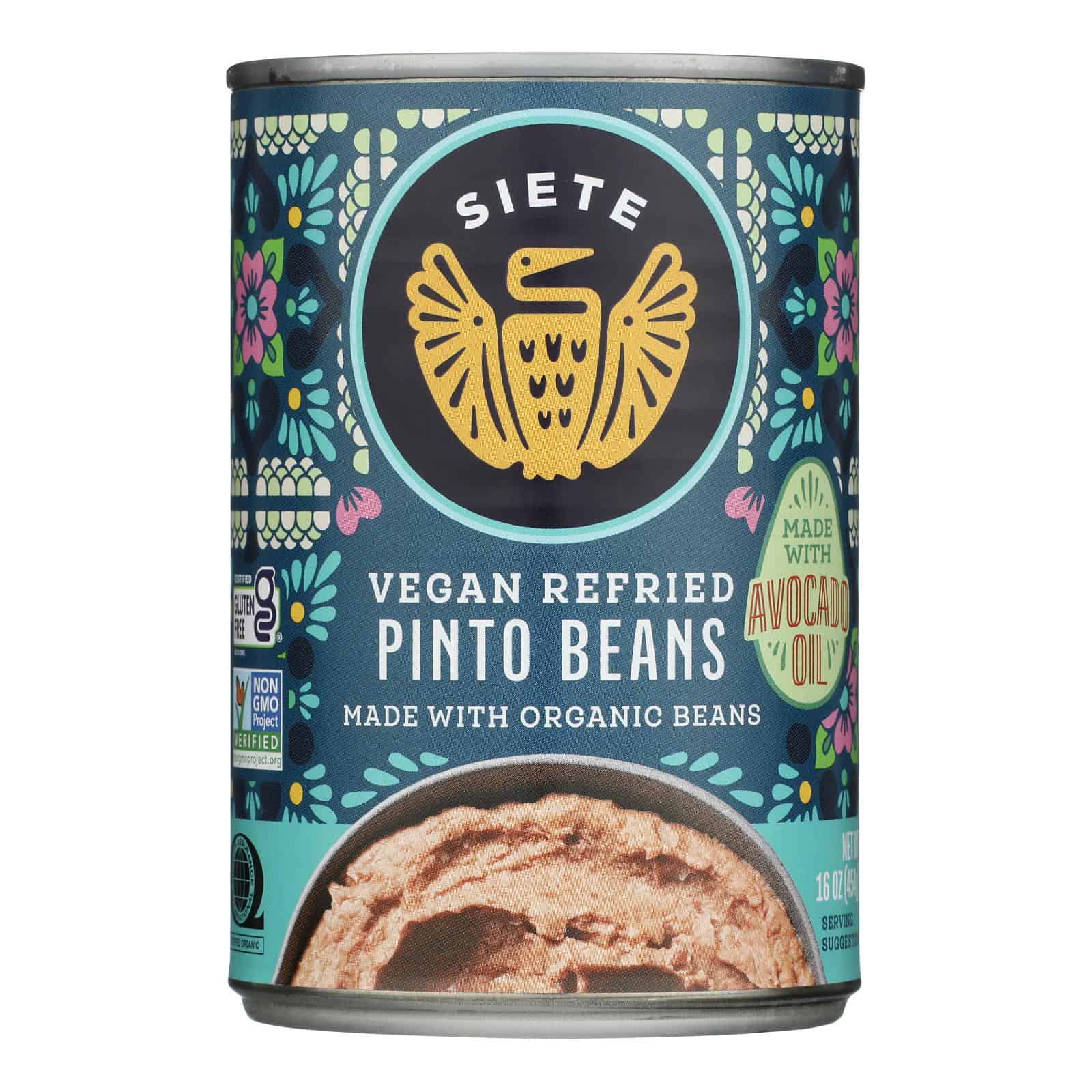 Siete - Beans Pinto Refried - Case of 12-16 OZ - Image 3