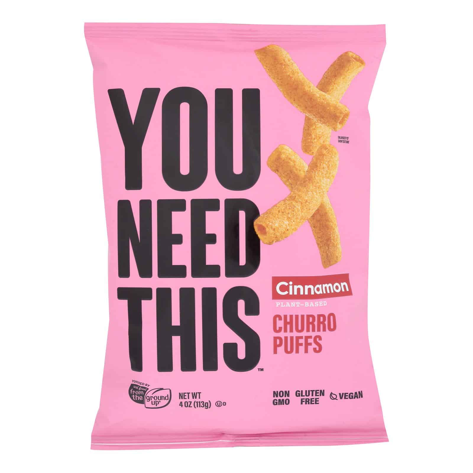 You Need This - Churro Puffs Cinnamon - Case of 12-4 OZ - Image 2