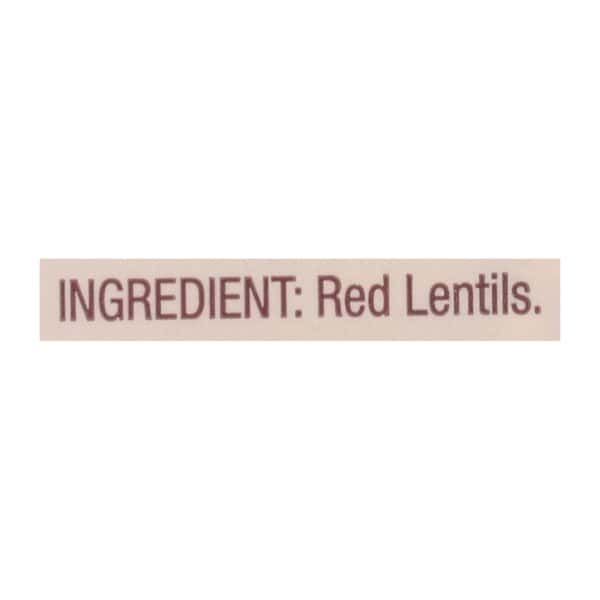 Bob's Red Mill - Beans Red Lentils - Case of 4-27 OZ