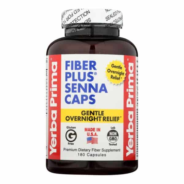 Yerba Prima Fiber Plus Caps - 625 mg - 180 Capsules - Image 2