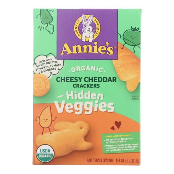 Annie's Homegrown - Crckr Chdr & Hid Veg - Case of 12-7.5 OZ - Image 2