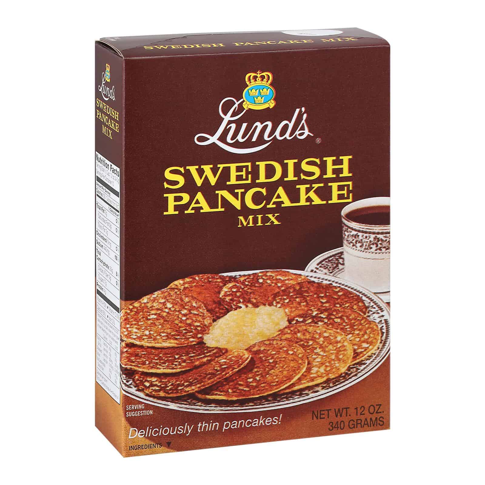 Lund's Pancake Mix Mix - Swedish Pancake - Case of 12 - 12 oz - Image 3