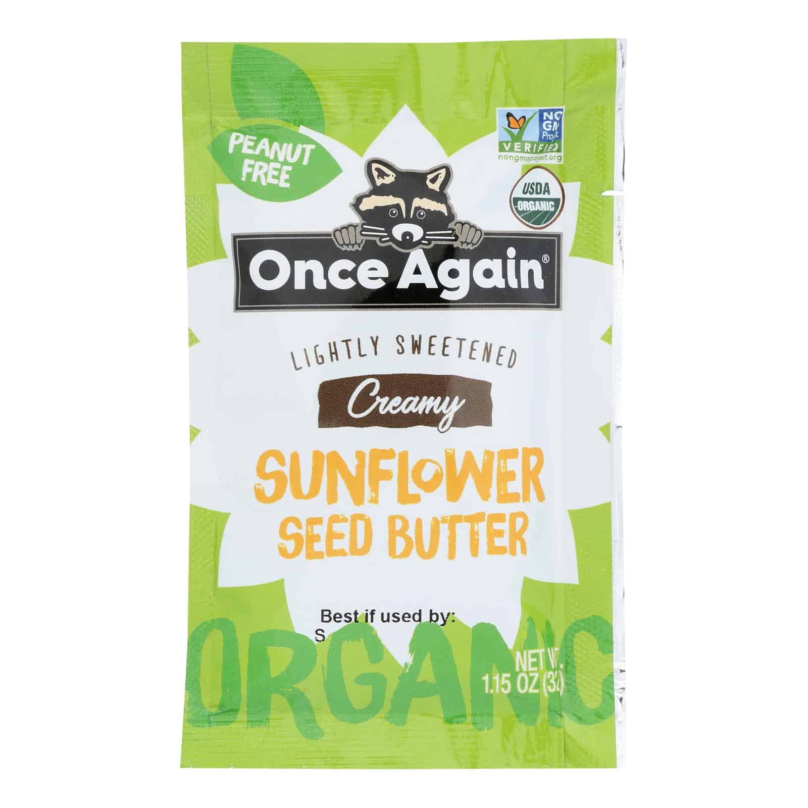 Once Again Organic Sunflower Seed Butter - Case of 10 - 1.15 OZ - Image 2