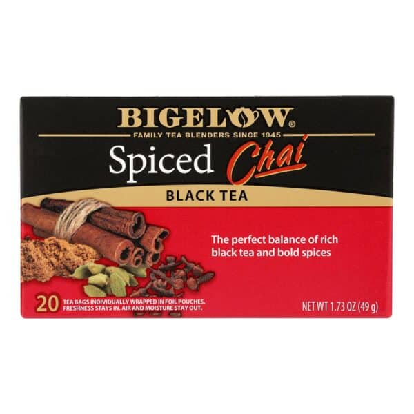Bigelow Tea Black Tea - Spiced Chai - Case of 6 - 20 BAG - Image 2