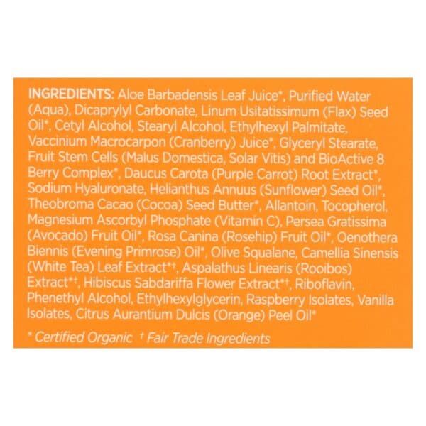 Andalou Naturals Luminous Night Cream Purple Carrot + C - 1.7 oz - Image 2