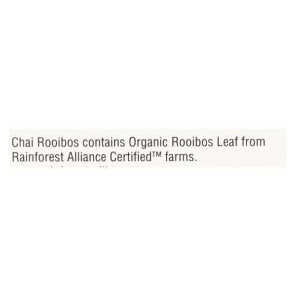 Yogi Organic Herbal Tea Caffeine Free Chai Rooibos - 16 Tea Bags - Case of 6 - Image 3