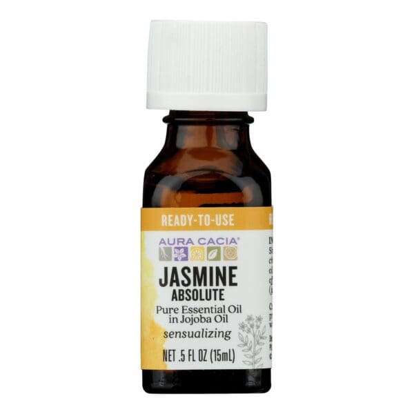 Aura Cacia - Jasmine Absolute in Jojoba Oil - 0.5 fl oz - Image 2