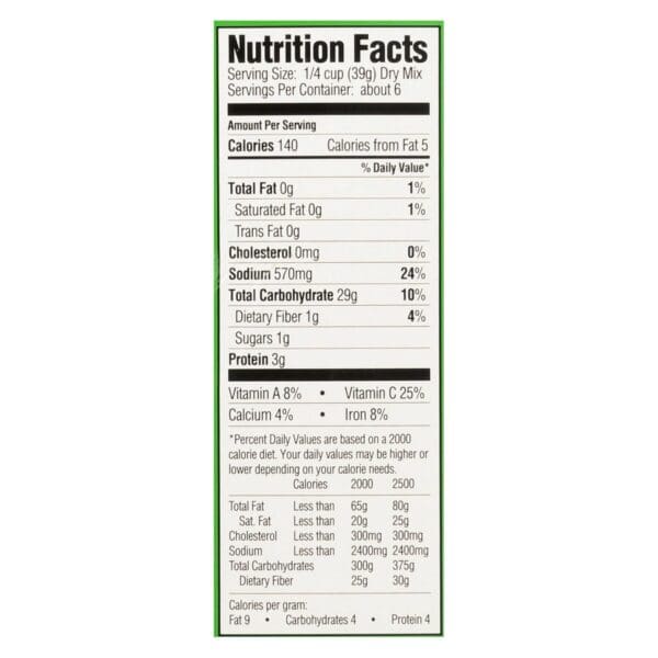 Tony Chachere's Famous Creole Cuisine Creole Jambalaya Dinner Mix  - Case of 12 - 8 OZ - Image 2
