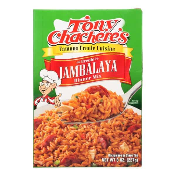 Tony Chachere's Famous Creole Cuisine Creole Jambalaya Dinner Mix  - Case of 12 - 8 OZ - Image 3